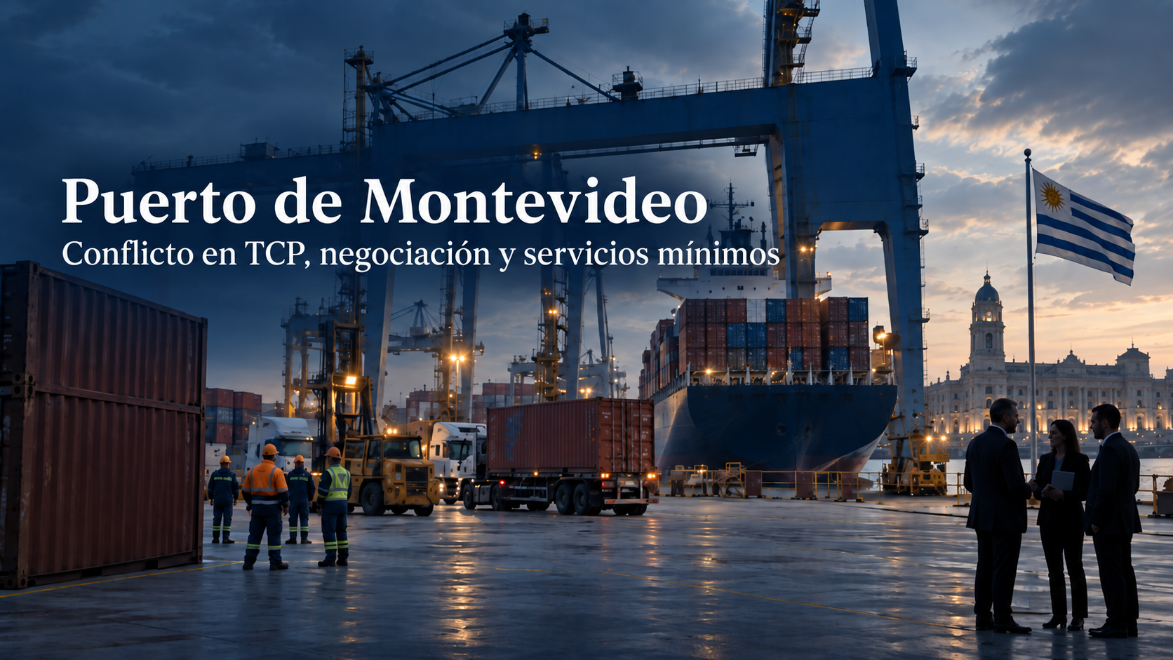 Puerto de Montevideo: conflicto en TCP, intervención del Gobierno y servicios mínimos